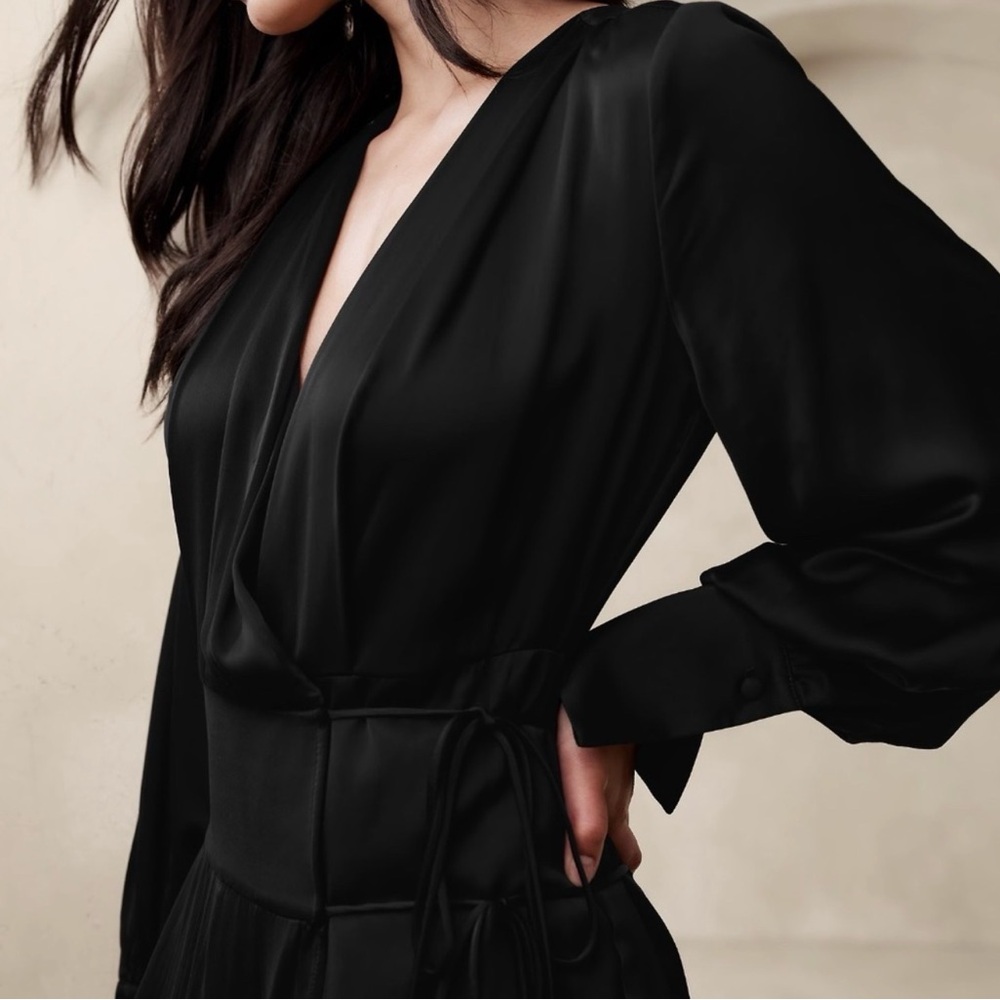 Banana Republic Black Asymmetrical Dress